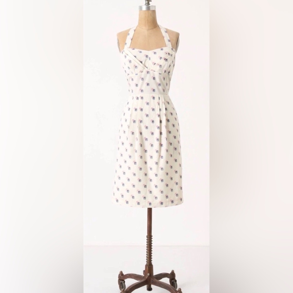 Girls from Savoy "Sincerely Paris" Anthropologie Size 4 EUC Stamp Vintage Inspo